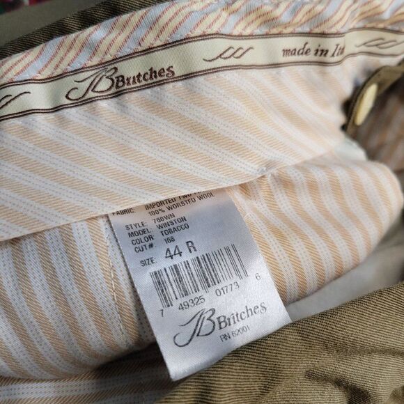 JB Britches Winston Wool Dress Pants (Size 44R) - Picture 3 of 5